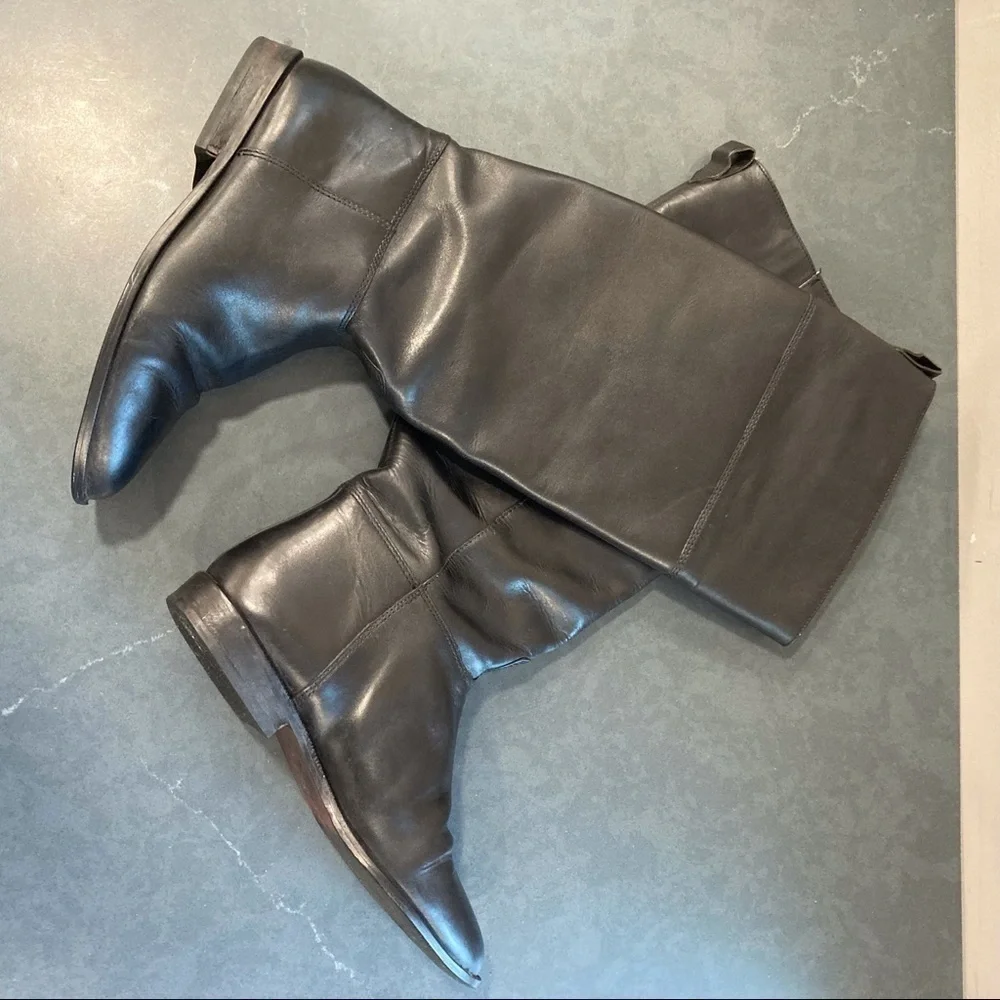 Calico sz 8 Blue Ribbon black leather riding boots